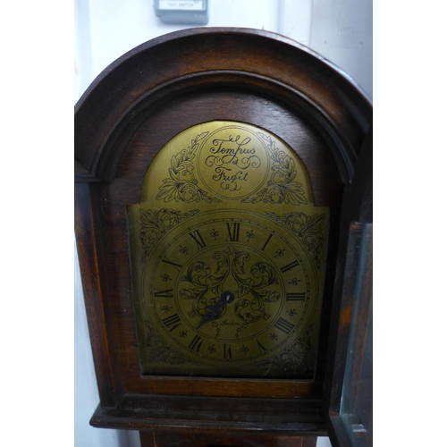 227A - Two mahogany longcase clocks