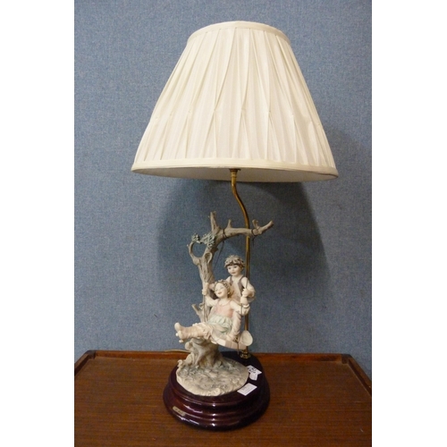 379 - An Italian B. Merli table lamp