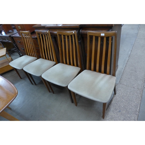 43 - A set of four G-Plan Fresco teak dining chairs