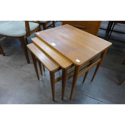 48 - A Danish teak nest of tables