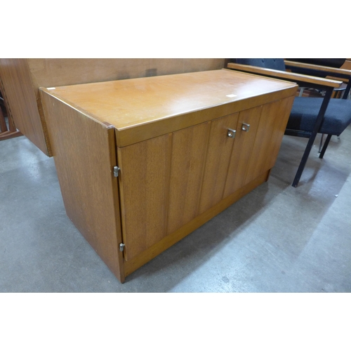 54 - A Jentique teak record cabinet