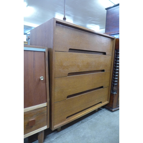 76 - A Stag C-Range oak chest of drawers, designed by John & Sylvia Reid