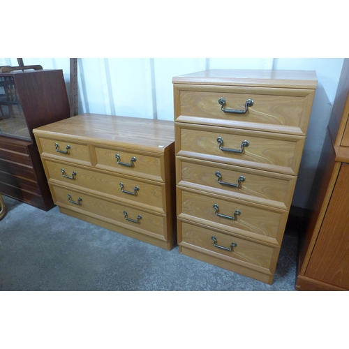 90 - Two G-Plan teak chests of drawers