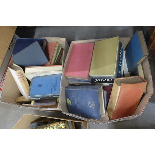 1270 - Three boxes of 20th Century hardback books **PLEASE NOTE THIS LOT IS NOT ELIGIBLE FOR POSTING AND PA... 