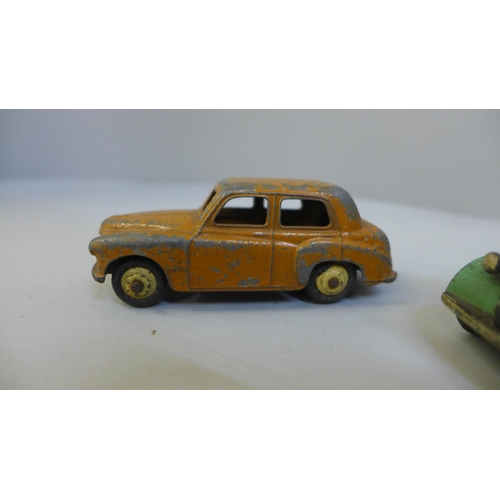 625 - Two Dinky Toys cars, Hillman Minx and Station Wagon and Bedford Truck