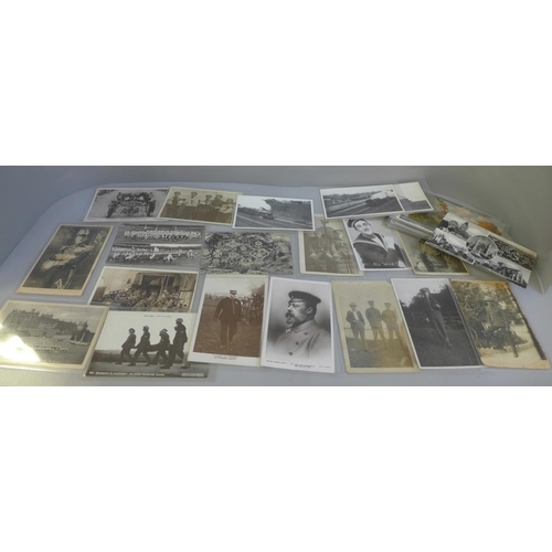 626 - 50 Victorian and Edwardian postcards including military