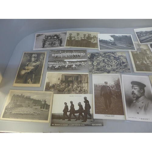 626 - 50 Victorian and Edwardian postcards including military