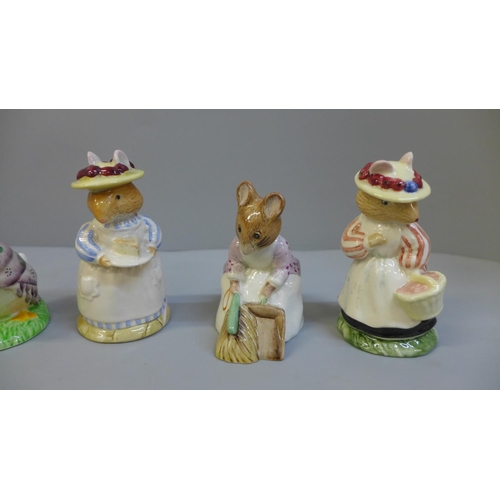 671 - Seven Beatrix Potter figures, Beswick and Royal Doulton