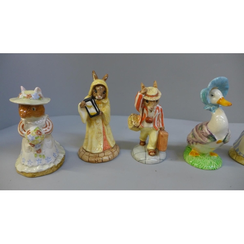 671 - Seven Beatrix Potter figures, Beswick and Royal Doulton