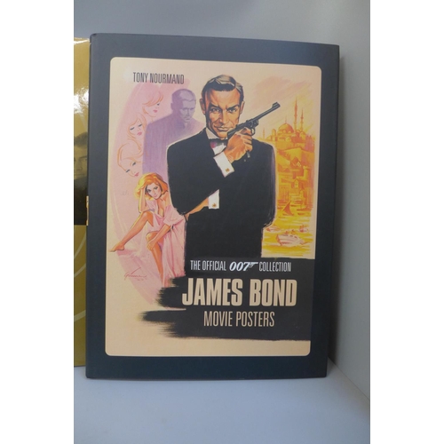 720 - A 'Bond on Bond' limited edition book, signd by Roger Moore plus two other James Bond related books