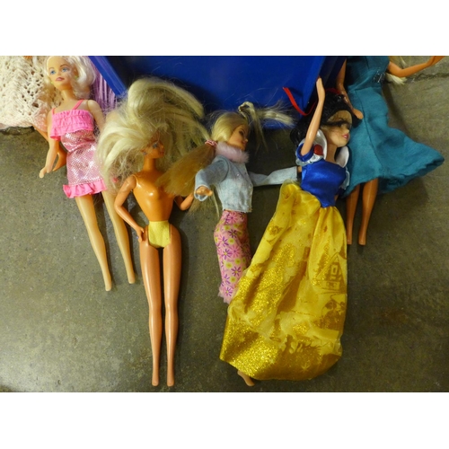 739 - A box of Barbie and similar dolls