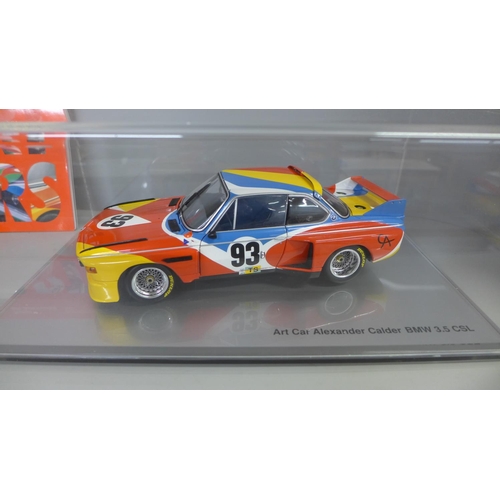 769 - A Minichamps Art Car Alexander Calder BMW 3.0 CSL, 1:18 scale