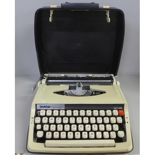 776 - A Brother typewriter, cased