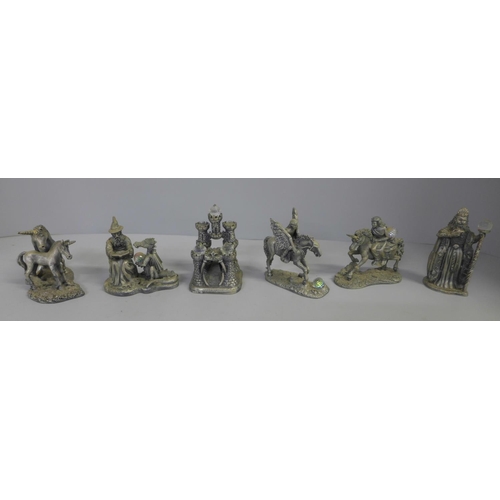 795 - Six Myth and Magic figures, boxed