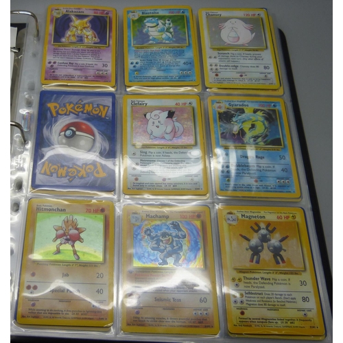 810 - Pokemon, complete Base set, Fossil, Jungle and Rocket, including:- Beckett graded Dark Dugtrio 8.5, ... 