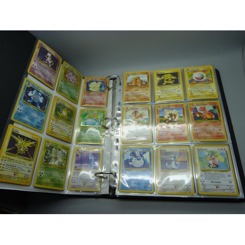 810 - Pokemon, complete Base set, Fossil, Jungle and Rocket, including:- Beckett graded Dark Dugtrio 8.5, ... 