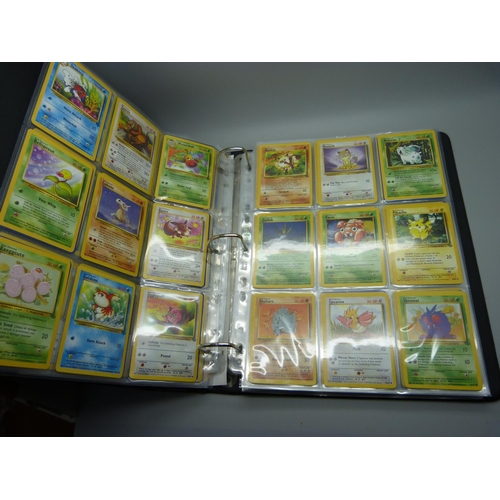 810 - Pokemon, complete Base set, Fossil, Jungle and Rocket, including:- Beckett graded Dark Dugtrio 8.5, ... 