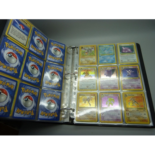 810 - Pokemon, complete Base set, Fossil, Jungle and Rocket, including:- Beckett graded Dark Dugtrio 8.5, ... 