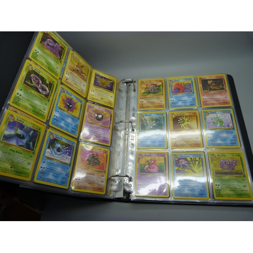 810 - Pokemon, complete Base set, Fossil, Jungle and Rocket, including:- Beckett graded Dark Dugtrio 8.5, ... 