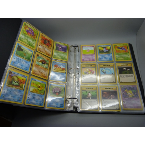 810 - Pokemon, complete Base set, Fossil, Jungle and Rocket, including:- Beckett graded Dark Dugtrio 8.5, ... 