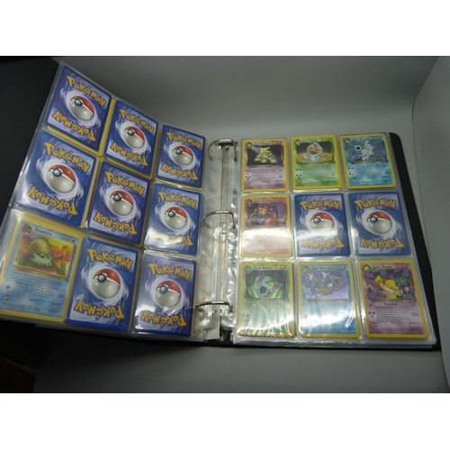 810 - Pokemon, complete Base set, Fossil, Jungle and Rocket, including:- Beckett graded Dark Dugtrio 8.5, ... 