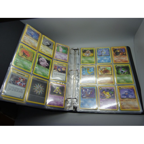 810 - Pokemon, complete Base set, Fossil, Jungle and Rocket, including:- Beckett graded Dark Dugtrio 8.5, ... 