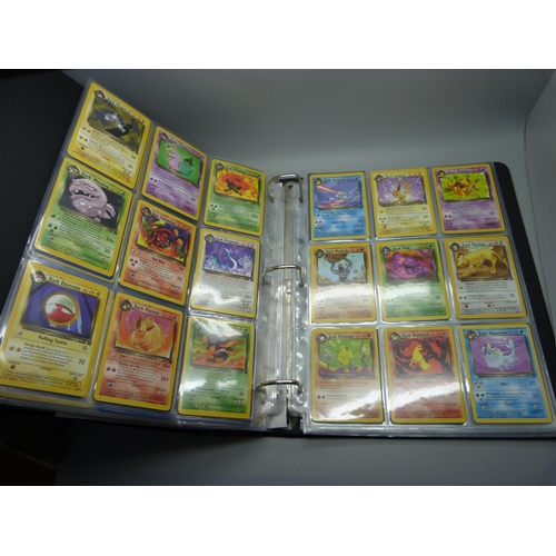 810 - Pokemon, complete Base set, Fossil, Jungle and Rocket, including:- Beckett graded Dark Dugtrio 8.5, ... 