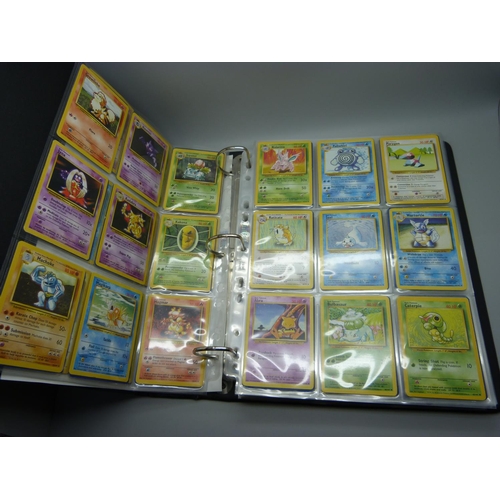 810 - Pokemon, complete Base set, Fossil, Jungle and Rocket, including:- Beckett graded Dark Dugtrio 8.5, ... 