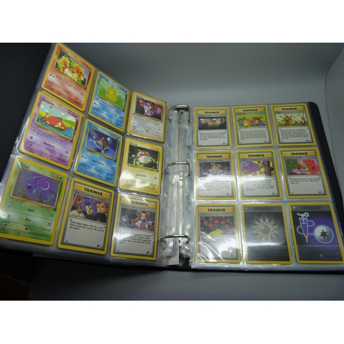 810 - Pokemon, complete Base set, Fossil, Jungle and Rocket, including:- Beckett graded Dark Dugtrio 8.5, ... 