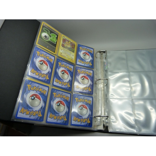 810 - Pokemon, complete Base set, Fossil, Jungle and Rocket, including:- Beckett graded Dark Dugtrio 8.5, ... 