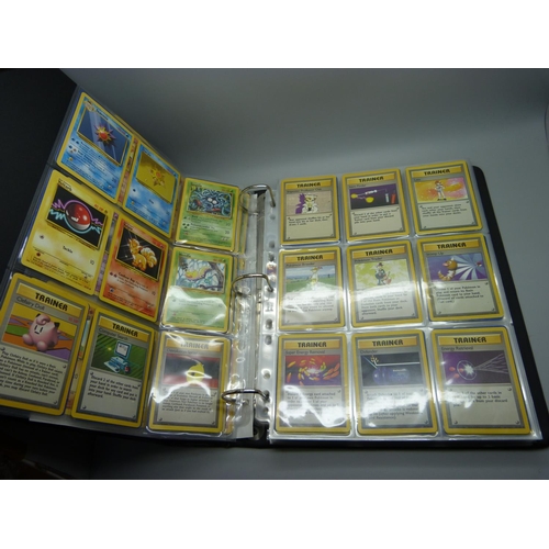 810 - Pokemon, complete Base set, Fossil, Jungle and Rocket, including:- Beckett graded Dark Dugtrio 8.5, ... 