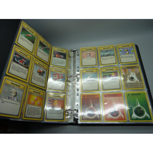 810 - Pokemon, complete Base set, Fossil, Jungle and Rocket, including:- Beckett graded Dark Dugtrio 8.5, ... 