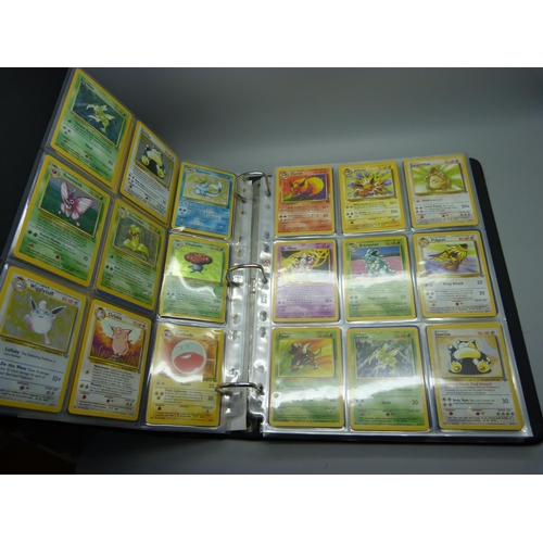 810 - Pokemon, complete Base set, Fossil, Jungle and Rocket, including:- Beckett graded Dark Dugtrio 8.5, ... 