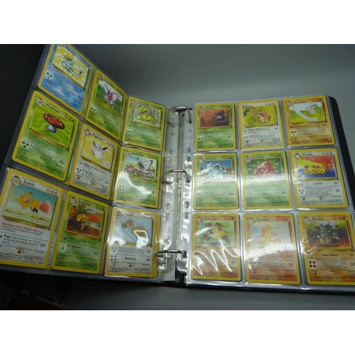 810 - Pokemon, complete Base set, Fossil, Jungle and Rocket, including:- Beckett graded Dark Dugtrio 8.5, ... 