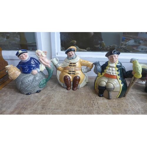 817 - Three Royal Doulton novelty teapots