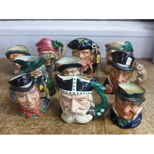 818 - Ten small Royal Doulton Character jugs