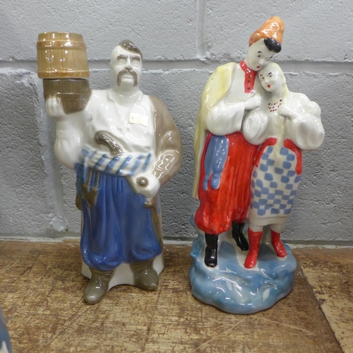 829 - Four Russian figures (two pairs)