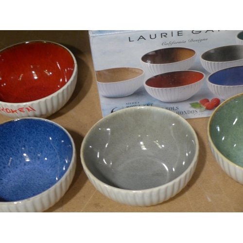 3008 - Laurie Gates Ceramic Bowl Set 6Pc   (283-196) * This lot is subject to VAT