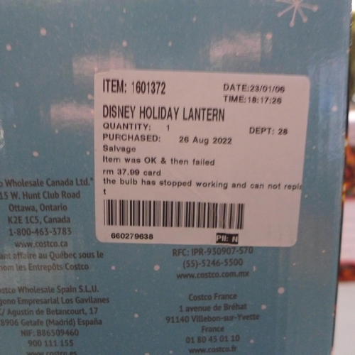 3030 - Disney Holiday Lantern    (283-485) * This lot is subject to VAT