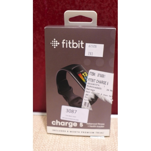 3087 - Fitbit Charge 5 - Black (model:- 273440)           (283-47) * This lot is subject to VAT