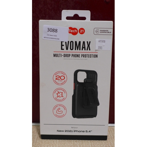 3088 - Tech21 Evomax Black 13m iPhone Holster (283-51) * This lot is subject to VAT