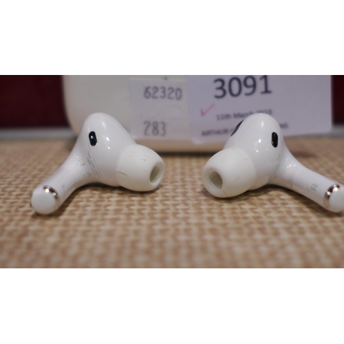 3091 - Apple Airpods Pro (model:- MWP22ZM/A), original RRP £189.99 + VAT        (283-38) * This lot is subj... 