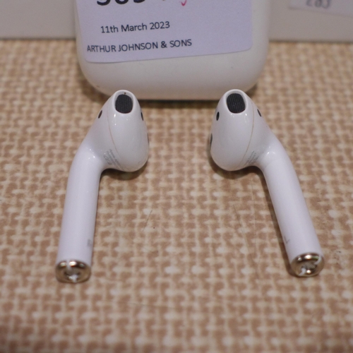 3094 - Airpods 2nd Gen & Case (model:- MV7N2ZM/A), original RRP £104.99 + VAT (283-37) * This lot is subjec... 