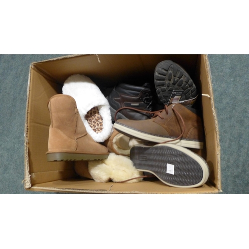 3135 - Box of misc footwear (all odd/mixed sized)