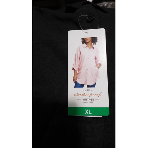 3136 - Bag of XL ladies weatherproof shirts (black)