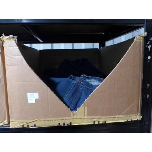 3151 - Box of mixed sized Kirkland signature mens jeans