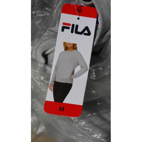 3166 - Bag of medium grey ladies Fila jumpers