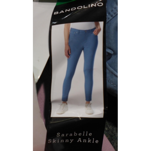 3173 - Small qty of Sarabelle Banolino pink ladies trousers (mixed sized)