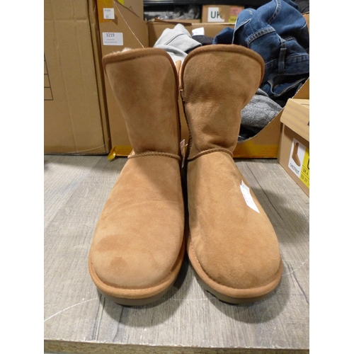 3215 - Pair of K/S ladies Shearling boots (Tan/size 7)