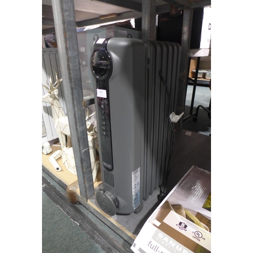 3226 - Delonghi Oil Filled Grey Radiator (283-67) * This lot is subject to VAT